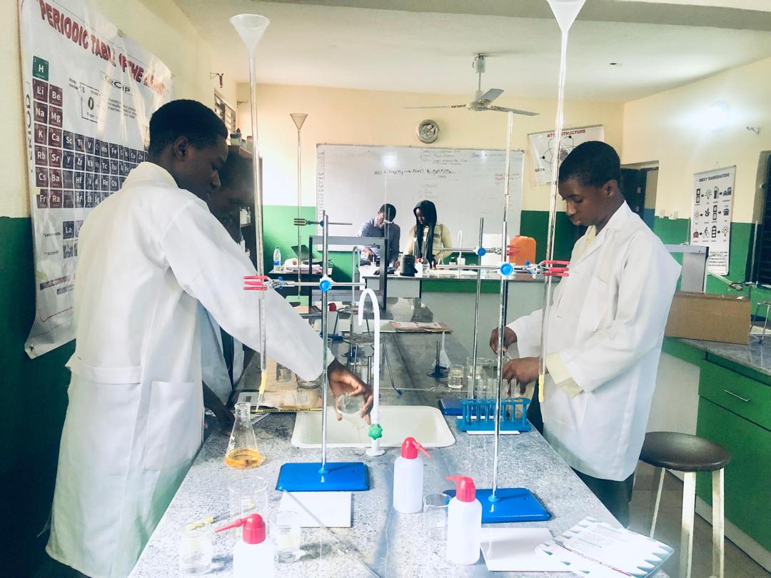 Chemistry practical session at ACES
