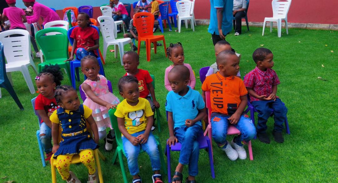 ACES nursery children at an outdoor school event